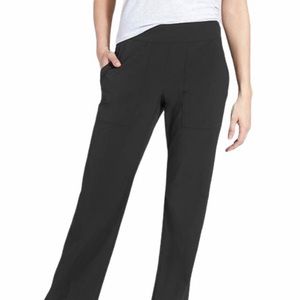 🏙Athleta Chelsea Wide Leg City Pants Black sz8 792454